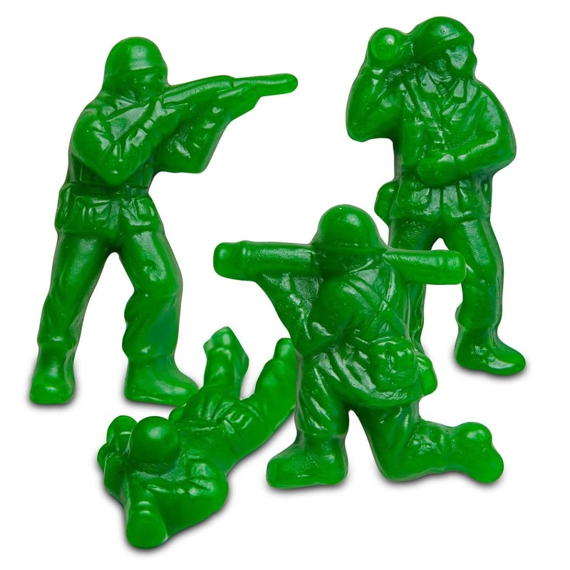 Albanese Green Gummi Army Guys Green Apple Flavor 5lbs