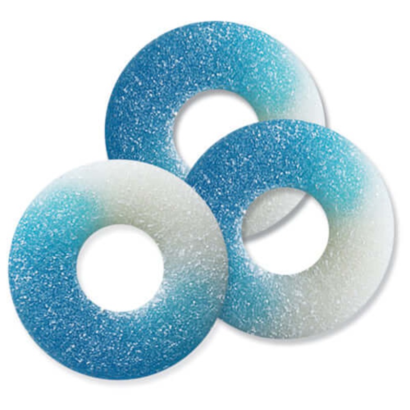 Albanese Gummi Blue Raspberry Rings 4.5lb