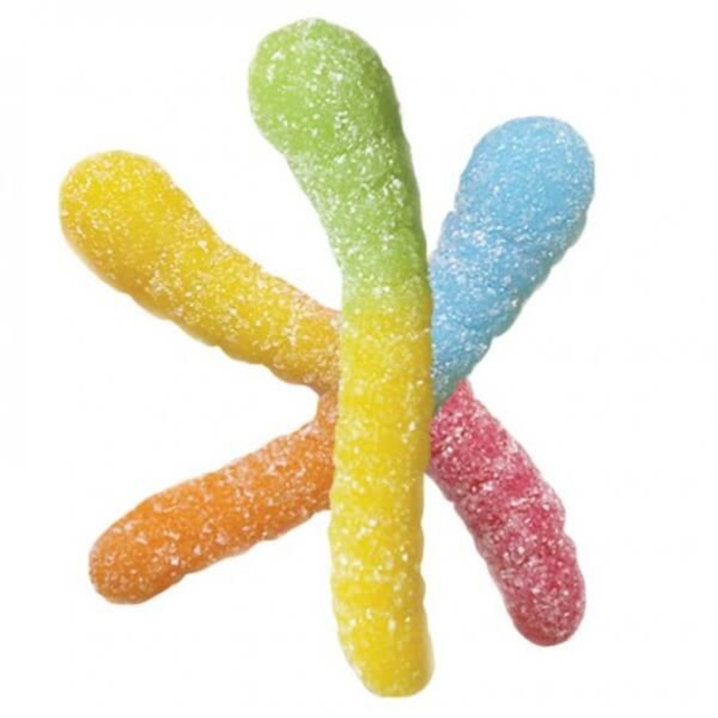 Albanese Mini Sour Neon Gummi Worms 4.5lb