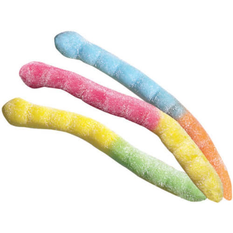 Albanese Sour Gummi Neon Worms Britecrawlers 4.5lb