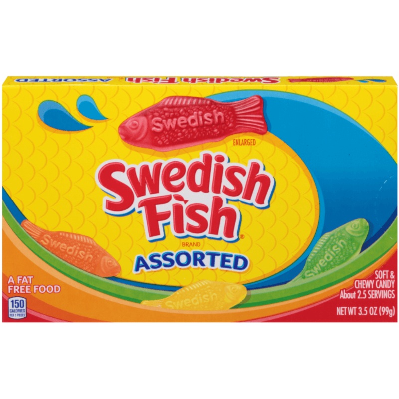 Assorted Swedish Fish 3.5oz Theater Box 12ct