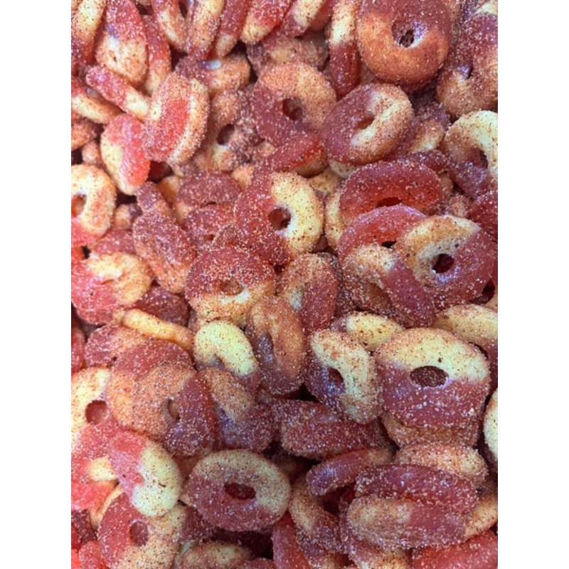 Chili Chamoy Gummy Peach Rings 20lb