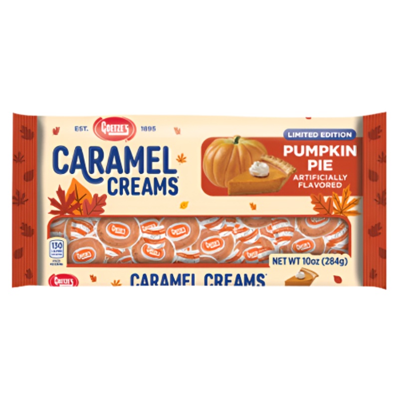Goetze’s Pumpkin Pie Caramel Creams 10 oz. Bag