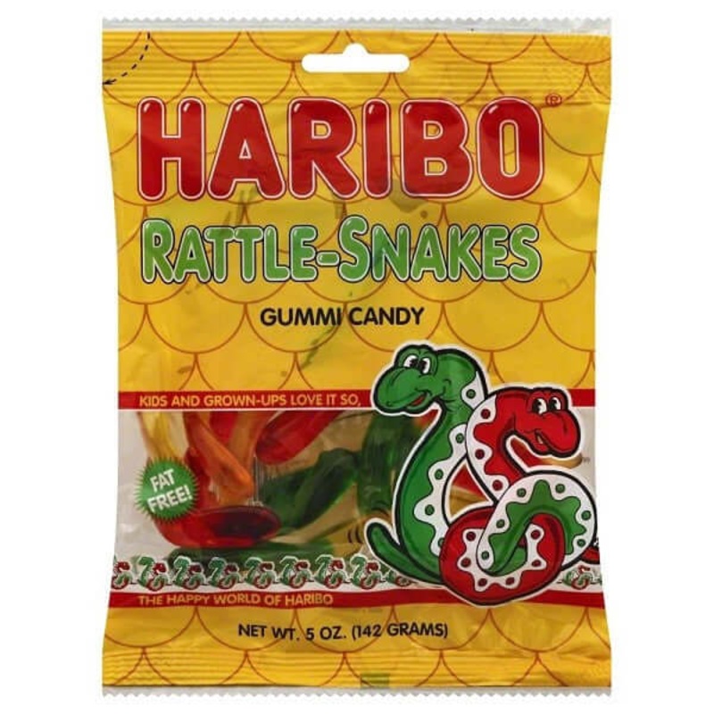 Haribo Rattle Snakes Gummi Candy 5oz 12ct