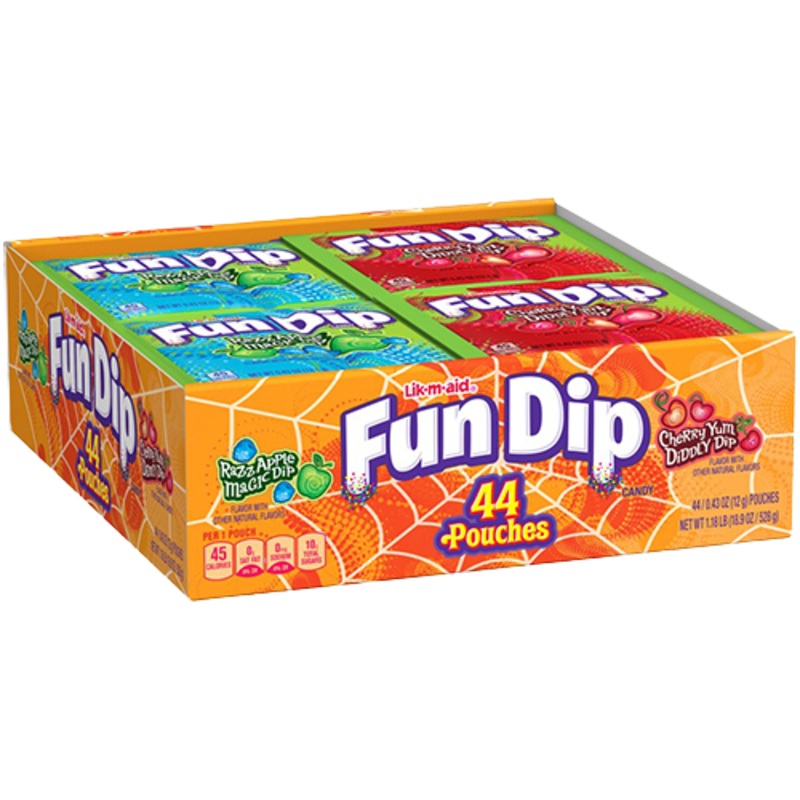 Lik-m-aid Fun Dip Candy Halloween Packs – Case of 44