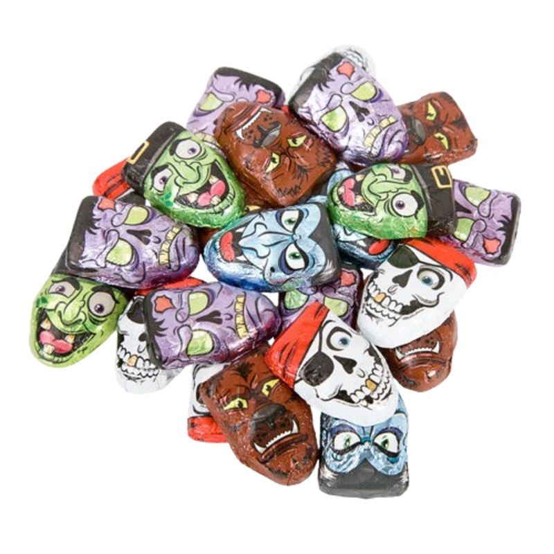 Milk Chocolate Monster Faces – 3 LB Bulk Bag