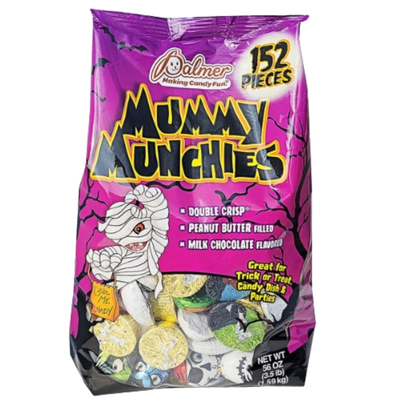 Palmer Mummy Munchies 152 Count Foil Wrapped 56 oz. Bag
