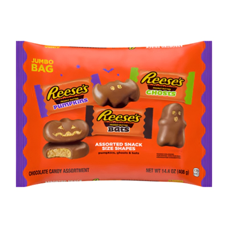 Reese’s Halloween Assorted Snack Size Shapes 14.4 oz. Bag