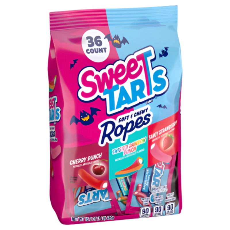Sweetarts Ropes Halloween 36 count Fun Size 16.2 oz. Bag