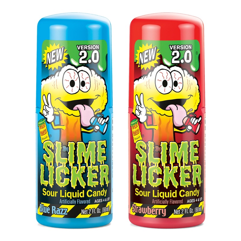 TOXIC WASTE SLIME LICKER 2.0 BLUE RAZZ & STRAWBERRY
