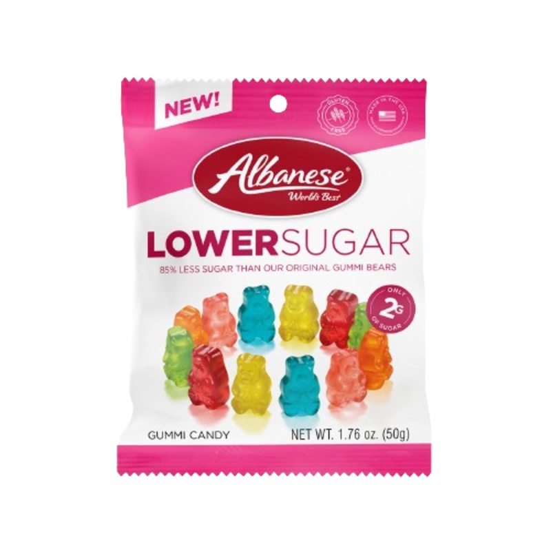 Albanese Lower Sugar 6 Flavor Gummi Bears 1.76 oz. Bag
