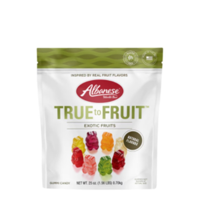 Albanese True to Fruit Gummi Bears – Exotic Fruits  25-oz. Bag