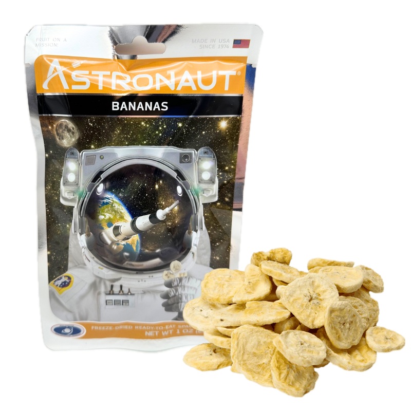 Astronaut Freeze Dried Bananas – 1oz