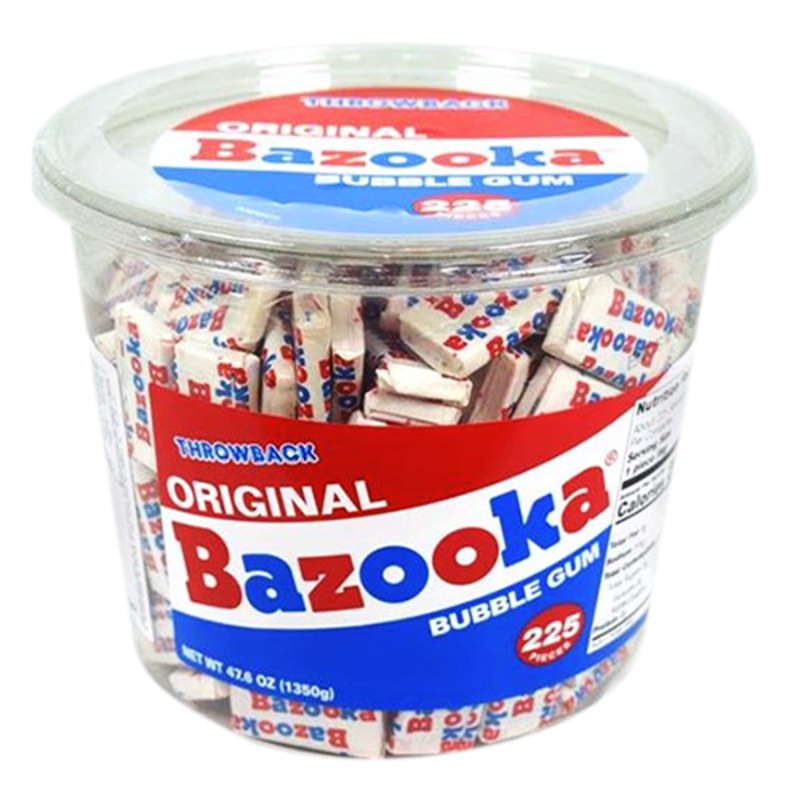 Bazooka Original Bubble Gum – Tub of 225