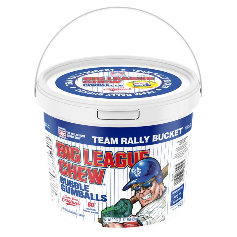 Big League Chew Bubble Gumballs Team Bucket