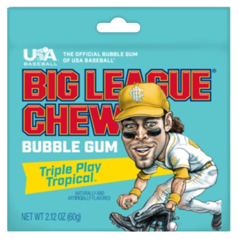 Big League Chew Triple Play Tropical 2.12 oz. Pouch