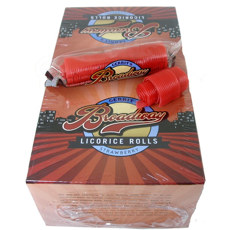 Broadway Strawberry Licorice Rolls 24ct