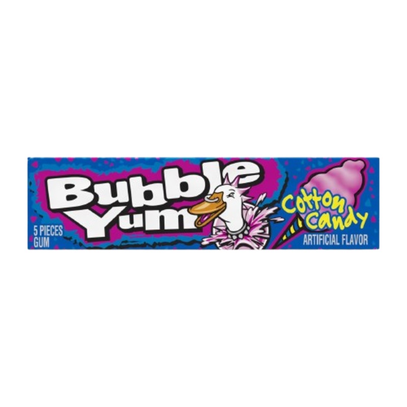 Bubble Yum Cotton Candy Bubble Gum – 5-Piece Pack