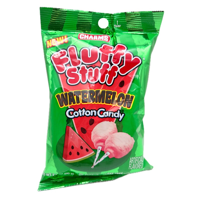 Charms Fluffy Stuff Watermelon Cotton Candy – 2.1oz