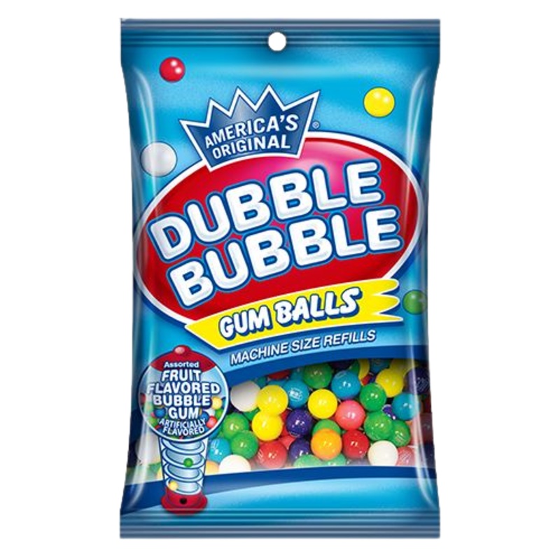 Dubble Bubble Assorted Gumballs Machine Size Refills