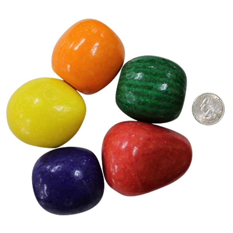 Dubble Bubble Mega Fruit Unfilled Gumballs 3 lb. Bulk Bag