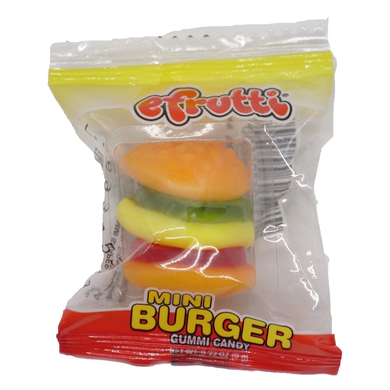 efrutti Mini Burgers Gummi Candy – 2 lb. Bulk Bag