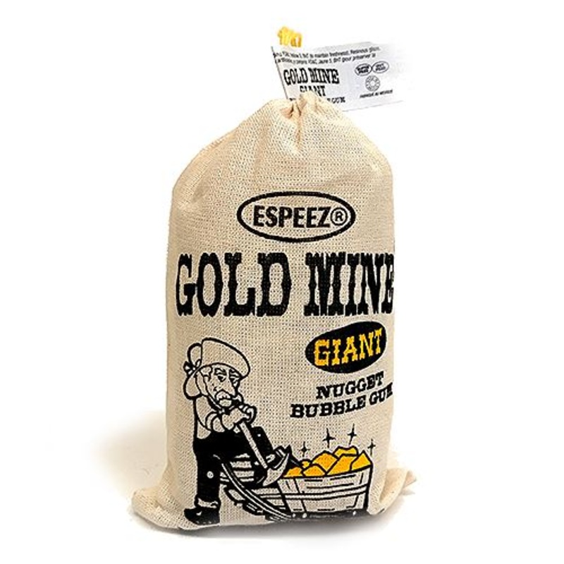 Gold Mine Giant Nugget Bubble Gum – 8.82-oz. Bag