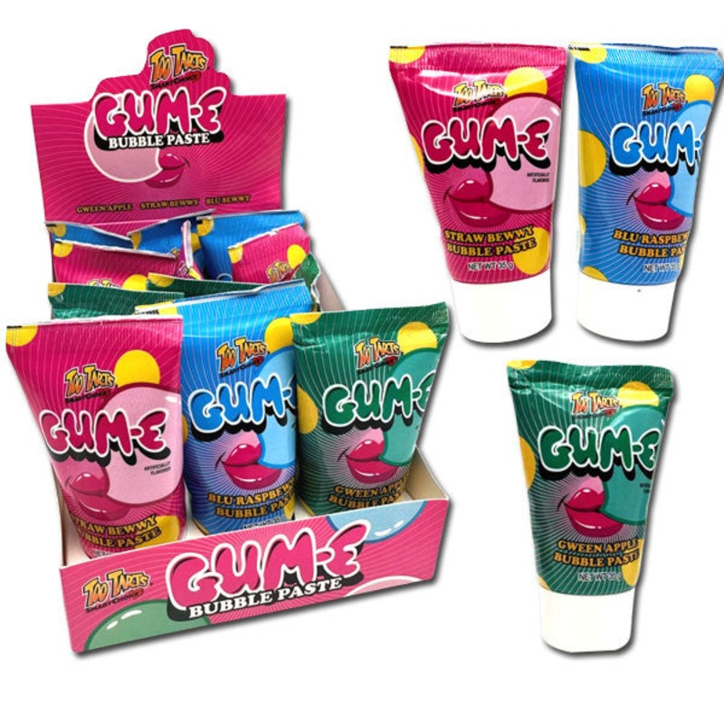 Gum-E Bubble Paste Bubble Gum – 35g / 12ct