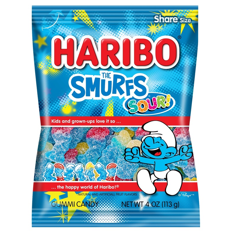Haribo Smurfs Sour Gummi Candy – 4-oz. Bag