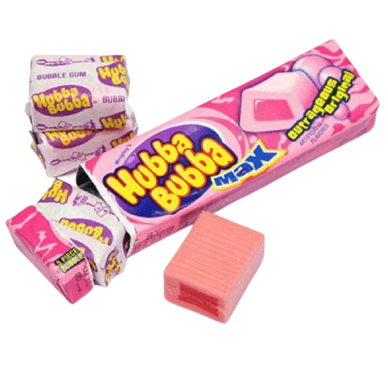 Hubba Bubba Max Outrageous Original Bubble Gum – 5 Piece Pack