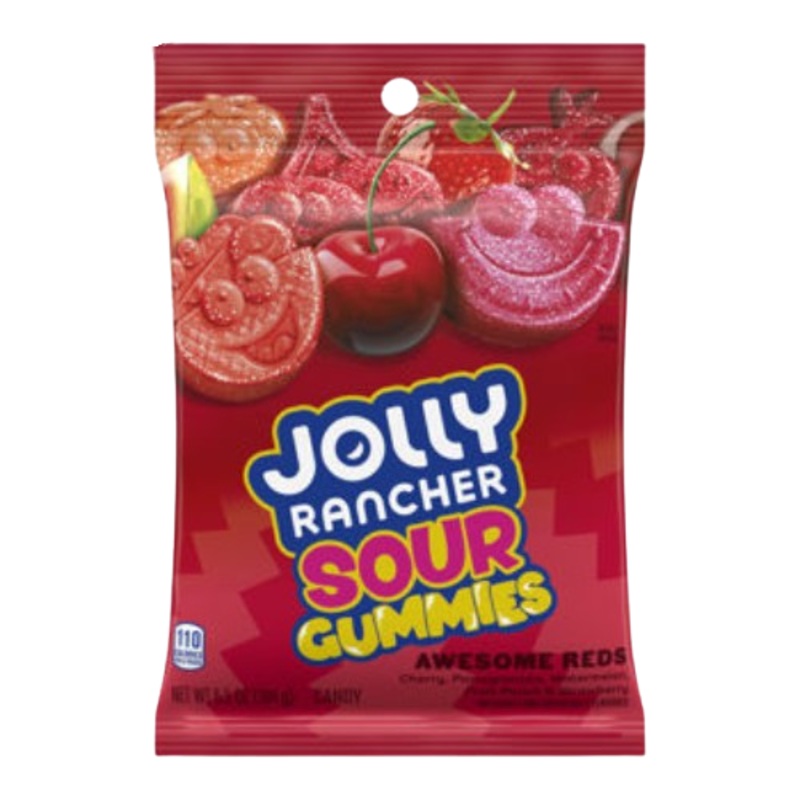 Jolly Ranchers Gummies Sour Awesome Reds 6.5 oz. Bag