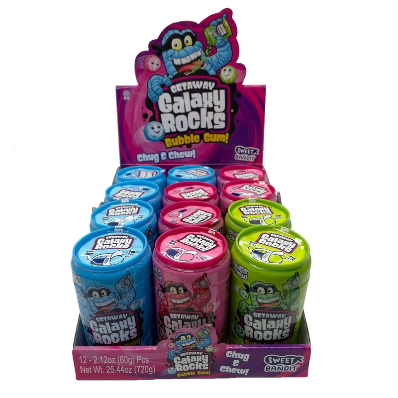 Kidsmania Getaway Galaxy Rocks Bubble Gum – 2.12 oz