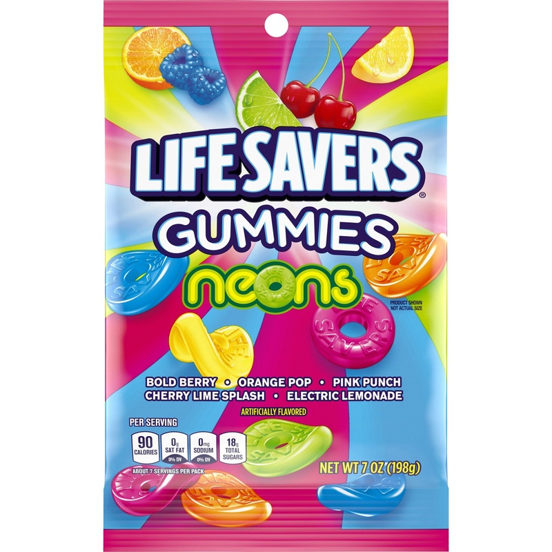 Life Savers Gummies Neons – 7-oz. Bag