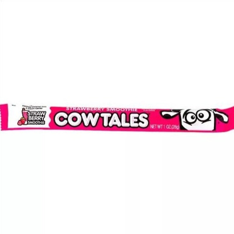 Strawberry Smoothie Cow Tales Chewy Caramel 1 oz.