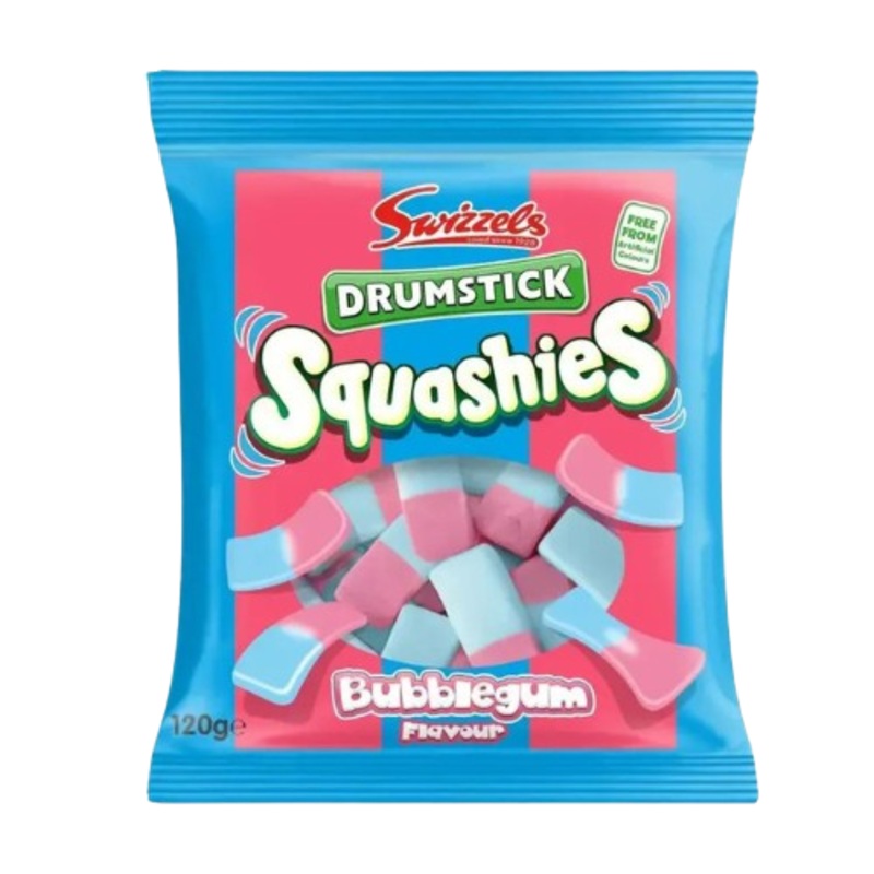Swizzels Squashies Bubble Gum 120 g Bag