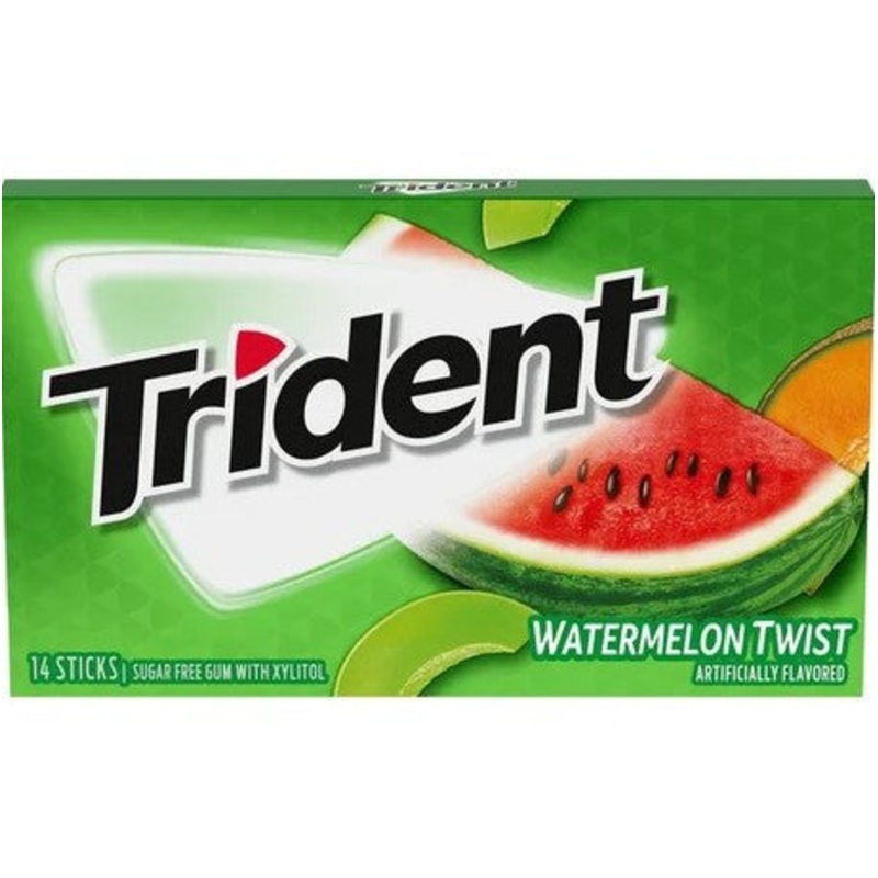 Trident Single Watermelon Twist 14 Stick Pack