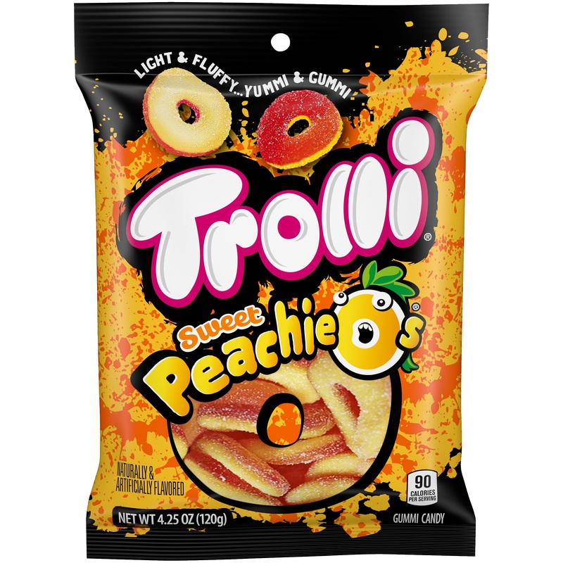 Trolli Peachie Os Gummi Candy – 4.25-oz. Bag