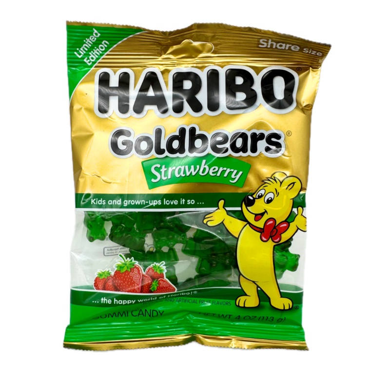 Haribo Strawberry Goldbears Gummi Bears – 4oz