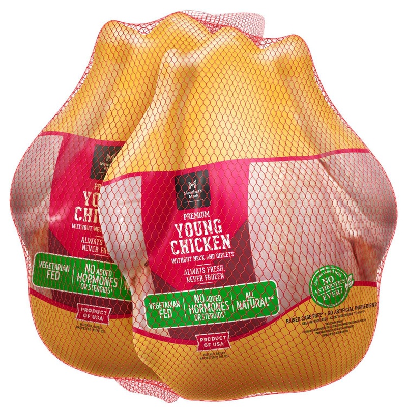 Member’s Mark Whole Twin Pack Fryers, priced per pound