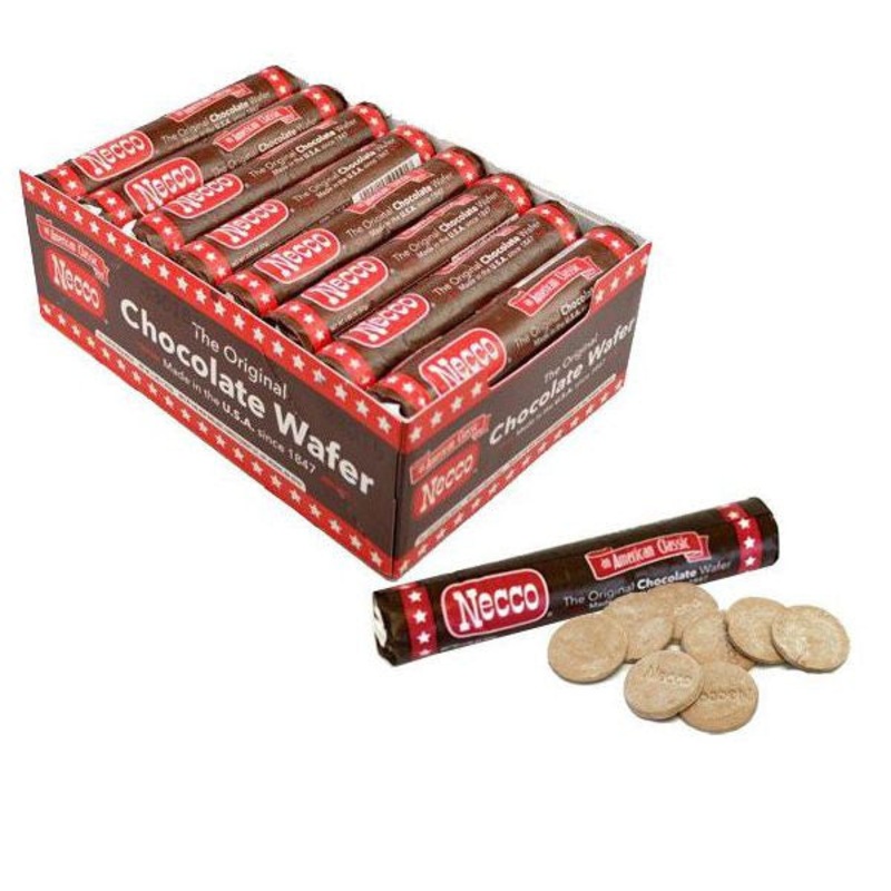 Necco Wafers Chocolate 24 Count