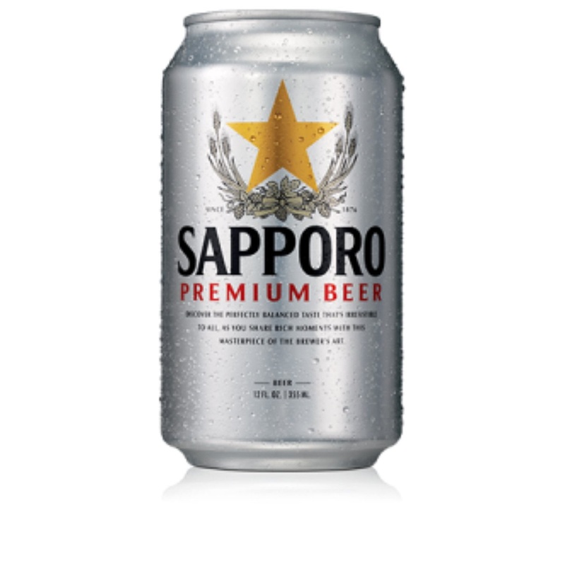 Sapporo Premium Lager Beer, 12 fl. oz. can, 24 pk.