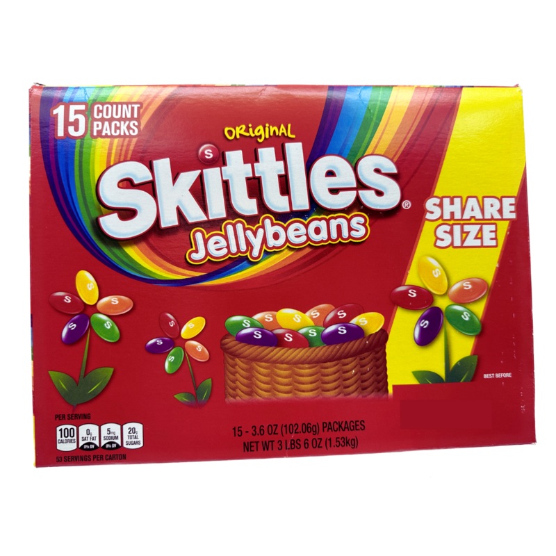 Skittles Share Size Jelly Beans – 3.6oz / 15ct