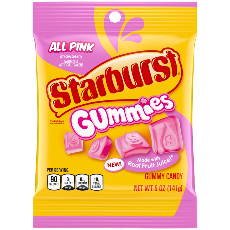 STARBURST GUMMIES ALL PINK