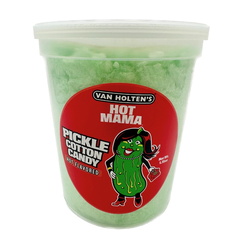 Van Holten’s Hot Mama Hot Pickle Flavored Cotton Candy – 1.75oz