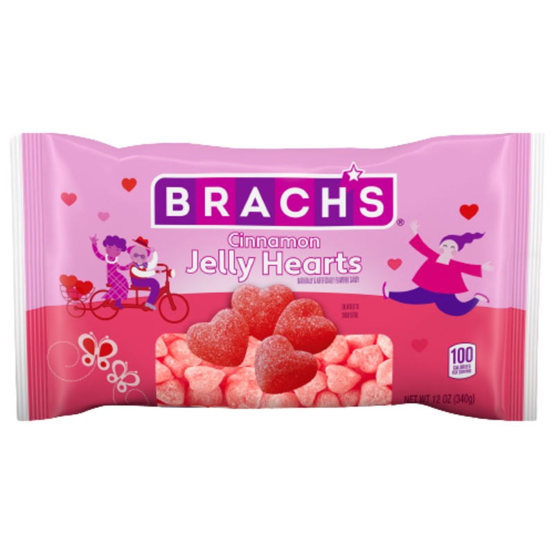 Brach’s Cinnamon Jelly Hearts Candy – 12 oz Bag