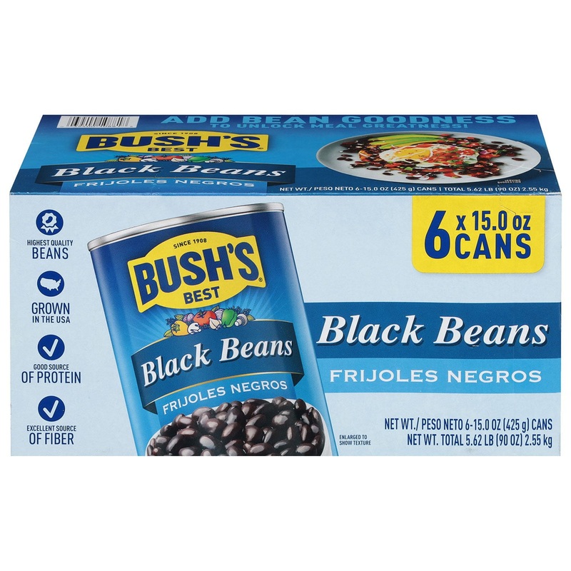 Bush’s Black Beans 15 oz., 6 pk.