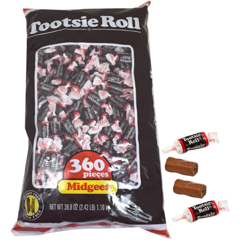 Chocolate Midgees Tootsie Rolls – 360ct