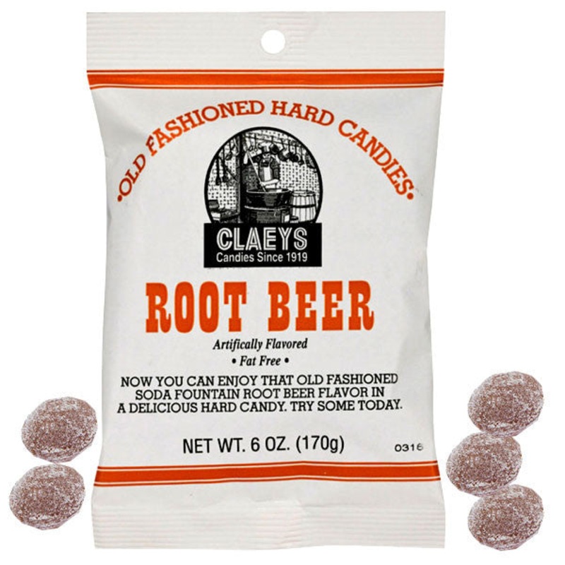 Claey’s Root Beer Sanded Hard Candies 6oz bag