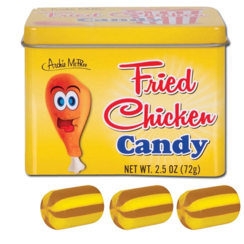 Fried Chicken Flavored Hard Candy Tin 12 Pieces