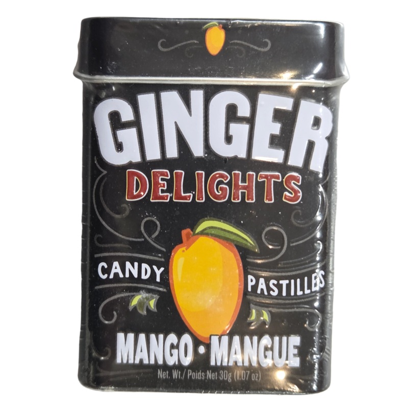 Ginger Delights Mango Candy Pastilles Tin